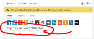 Unlisted YouTube Video