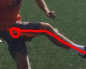 The bent leg follow through