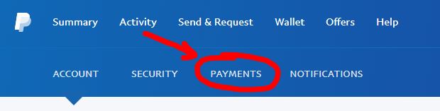 Cancel PayPal Step 2